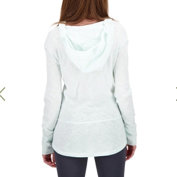 RIPZONE WOMEN'S HAIDA HOODED LONG SLEEVE SOOTHING SEA - Size Small - Picture 2 of 10